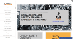 Desktop Screenshot of oshasafetymanuals.com