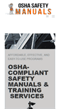 Mobile Screenshot of oshasafetymanuals.com